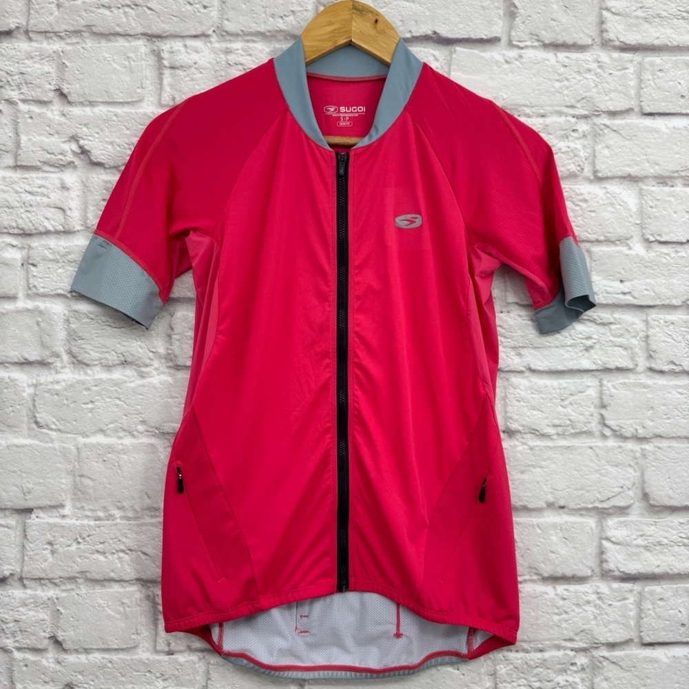 SUGOi RS Century Zap Short-Sleeve Cycling Jersey - Women's Pink/Gray Size Small